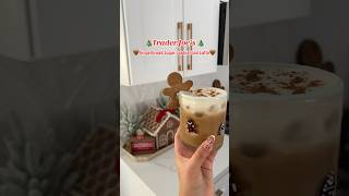 Gingerbread Iced Latte at home🏡 🤎☕️ icedcoffeerecipe christmasdrinks icedlatte gingerbread [upl. by Lesslie]