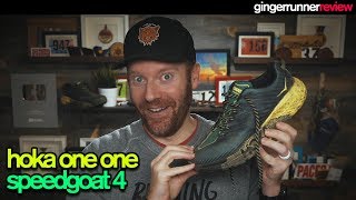 HOKA ONE ONE SPEEDGOAT 4 REVIEW  The Ginger Runner [upl. by Almat]