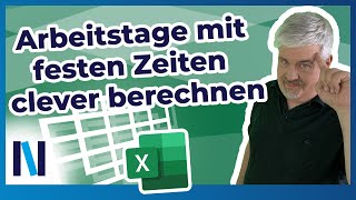 Excel Wie viele Tage muss ich arbeiten Berechnung mit NETTOARBEITSTAGEINTL und MONATSENDE [upl. by Chandless]