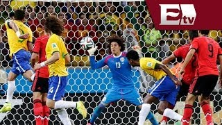 Ochoa mejor jugador del encuentro Brasil vs México  Mundial Brasil 2014 [upl. by Lucy]