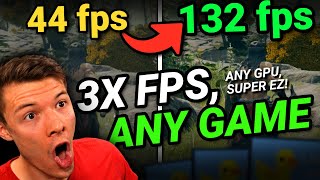 Your GPU Bad This TRIPLES Your FPS  ULTIMATE GUIDE to Lossless Scaling Frame Generation [upl. by Ahsiekahs]