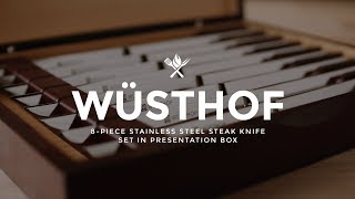 Wusthof 8 Piece Steak Knife Set  Product Roundup by All Things Barbecue [upl. by Dietrich]