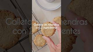 Galletas de Almendras con 2 ingredientes Sin gluten sin lactosa sin huevos [upl. by Arihs]