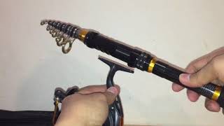 Lixada Fishing Rod Reel Telescopic UNBOXING [upl. by Ardnuahsal25]