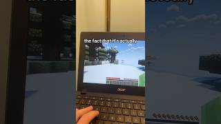 Minecraft with shaders on a 2017 Chromebook pc tech techtok gaming [upl. by Brady]