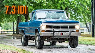 Diesel Swapped 1967 Ford Highboy  Exhaust amp Drive [upl. by Aihcropal]