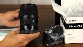 Unboxing Sigma 35mm F14 DG Lens [upl. by Dugaid]