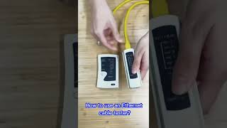 How to correctly use Ethernet cable tester Stepbystep Tutorial shorts [upl. by Herv]