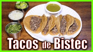 TACOS de BISTEC estilo Taqueria I Gastronomía Regional [upl. by Kling]