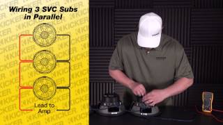 Subwoofer Wiring Three SVC subs in Parallel [upl. by Paza]