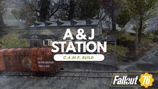 AampJ Station  Fallout 76 CAMP Build [upl. by Asiruam]