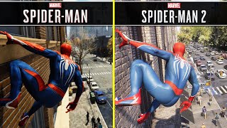 Marvels SpiderMan vs SpiderMan 2  PS5  InDepth Graphics Direct Comparison [upl. by Meeks]