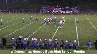 Wahconah vs Hoosac Boys High School Football [upl. by Drusy]