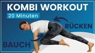 20 Minuten Bauch und Rückentraining ➡️ Dein Kombi Workout [upl. by Zelde279]