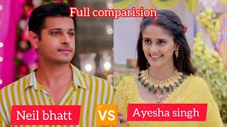 Ayesha singh 🆚 Neil bhatt Lifestyle  ghkkpm Sai 🆚 virat Biography 2024  trending sairat [upl. by Gwendolen]