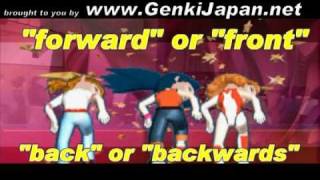 Learn Japanese Left Right Forward Back GenkiJapannet [upl. by Casavant536]