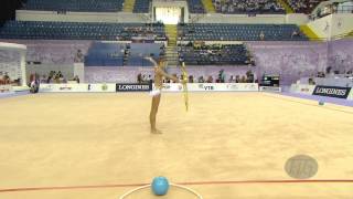 SOLDATOVA Aleksandra RUS  2014 Rhythmic Worlds Izmir TUR  Qualifications Hoop [upl. by Nitin]