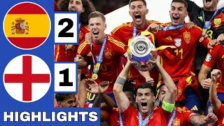 🔴Spain vs England 21 Extended HIGHLIGHTS  EURO 2024 FINAL [upl. by Lymann]