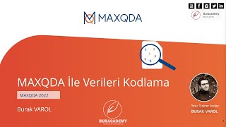 Webinar MAXQDA ile Verileri Kodlama [upl. by Ashil]