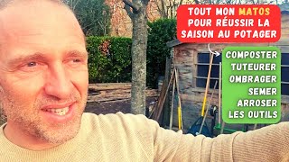 Tout mon matériel pour réussir la saison 2024 enfin jespère  😊 potager [upl. by Tinor]