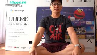 Hisense A6G Series 70quot UHD 4K Unboxing Setup First Impressions [upl. by Dupuy]