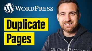 How to Duplicate a Page in Wordpress [upl. by Anitirhc]