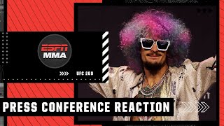 UFC 269 Press Conference Reaction 🍿  ESPN MMA [upl. by Dreddy]