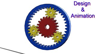 ⚡SOLIDWORKS TUTORIAL 34  Design of Epicyclic  Planetary gear drive with motion analysis [upl. by Javier303]