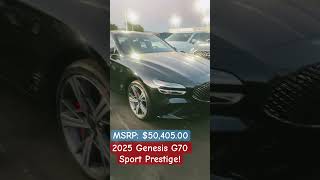 2025 Genesis G70 25T Sport Prestige AWD  Black [upl. by Kern]