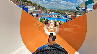 Waterpark Çankaya Aquapark  Kamikaze Waterslide [upl. by Eilatam]