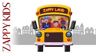 WHEELS ON THE BUS Nursery Rhymes COMPILATION Of Childrens Songs From Zappy Kids TV [upl. by Burt]