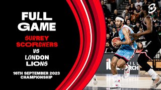 Surrey Scorchers vs London Lions British Basketball League Championship  LIVE [upl. by Drue144]