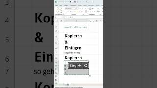 Excel Kopieren amp Einfügen  Tipps amp Tricks [upl. by Sato]