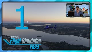 Making the Pilot 1st Flight to Fairfield amp PC CRASH Part 1 Microsoft Flight Sim 2024 on PC [upl. by Ylagam]