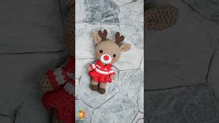 Ivy The Reindeer Amigurumi amigurumi christmas diy crochet crochetdoll [upl. by Ailatan]