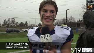 Jacob Hespeler wins their 9th straight WCSSAA senior football title [upl. by Eixela361]