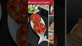 BBQ pizza n puff pastrytrendingviralyoutubeshortsvideoasmrfoodasmrasmrsoundscape [upl. by Leira]