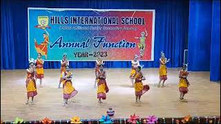 Dance by Hills International School girls on bichhuasong [upl. by Mariquilla268]