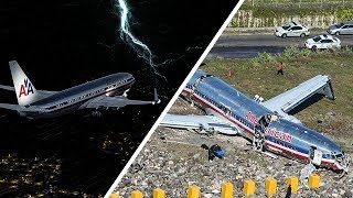 Boeing 737 Crashes After Landing  Racing the Storm  American Airlines Flight 331 [upl. by Ahtelahs996]