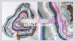 Full Tutorial Making a Large Resin GEODE AGATE SLICE [upl. by Engdahl]