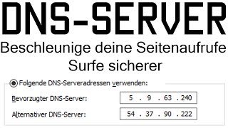 TUT Schnelleren  Besseren DNSServer nutzen 4K  DE [upl. by Latoyia]