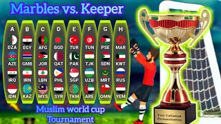 Marbles vs Keeper Muslim world cup Tournament  best keeper Algodoo [upl. by Eniamerej515]