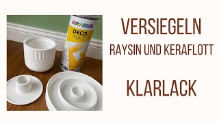 Gießen mit Raysin 100 und Keraflott  Fortsetzung  Tipp und Tricks  Teil 9 VersiegelnKlarlack [upl. by Mauro]