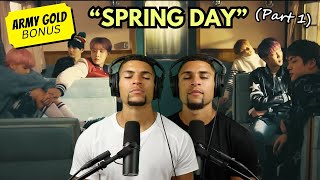 BTS Spring Day Reaction 🥲 [upl. by Edorej]