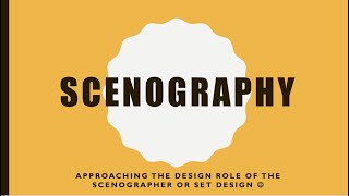 DRAMASeminar  Scenography Essentials  What to consider when responding as a set designer in Drama [upl. by Simeon967]