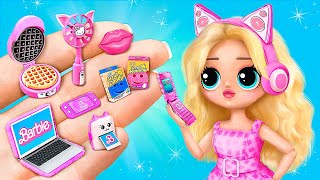 Miniature Gadgets for Barbie  30 Ideas for LOL OMG Doll [upl. by Castro302]