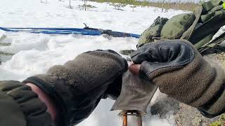 ESBIT Pocket Stove in action out in the windy weather [upl. by Etta]