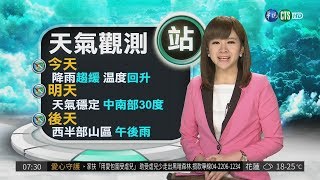 各地多雲到晴 氣溫明顯回升 華視新聞 20180418 [upl. by Riebling317]