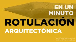 Historia de la tipografía y rotulación arquitectónica en 1 minuto [upl. by Arateehc]