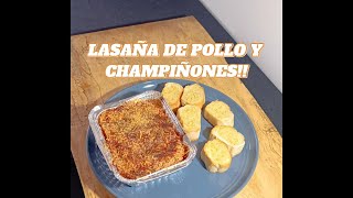 Lasaña de Pollo y Champiñones Receta Detallada y Consejos de Cocina [upl. by Willa812]